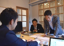 インタビューの様子